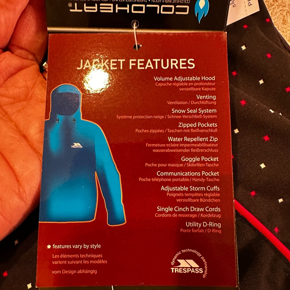 NWOT Trespass Technical Performance TP75 Jacket - Picture 15 of 16